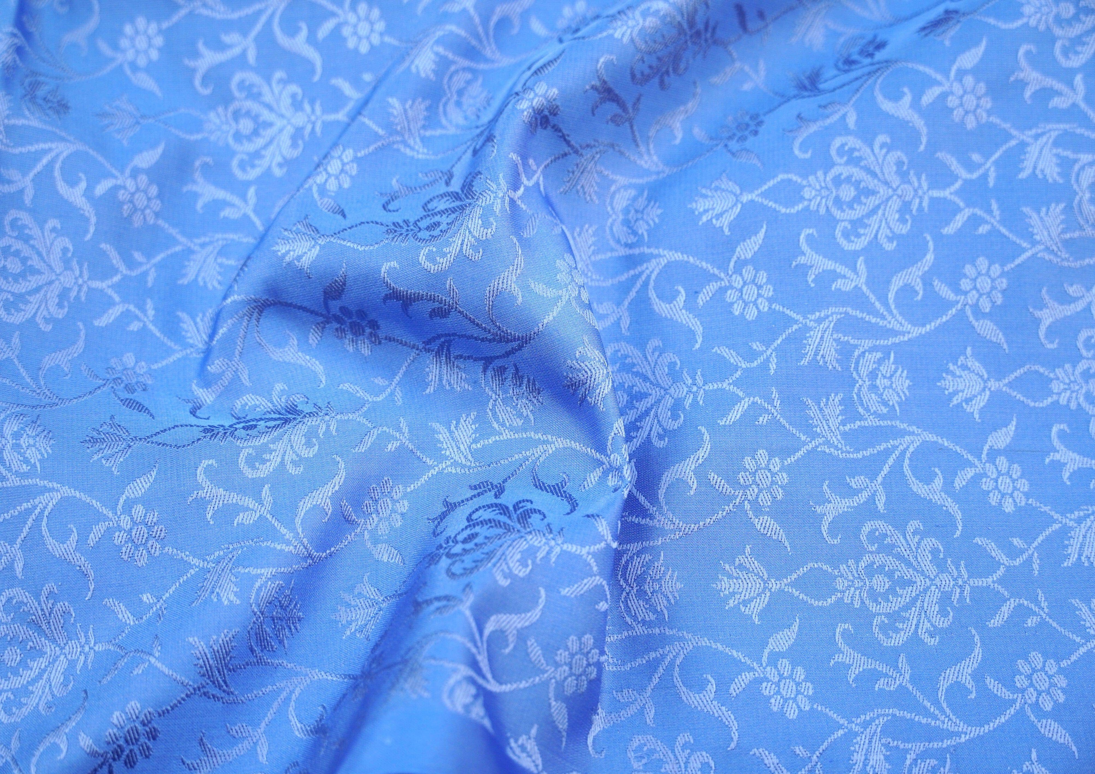 Handwoven Katan Silk Banarasi Suit Fabric