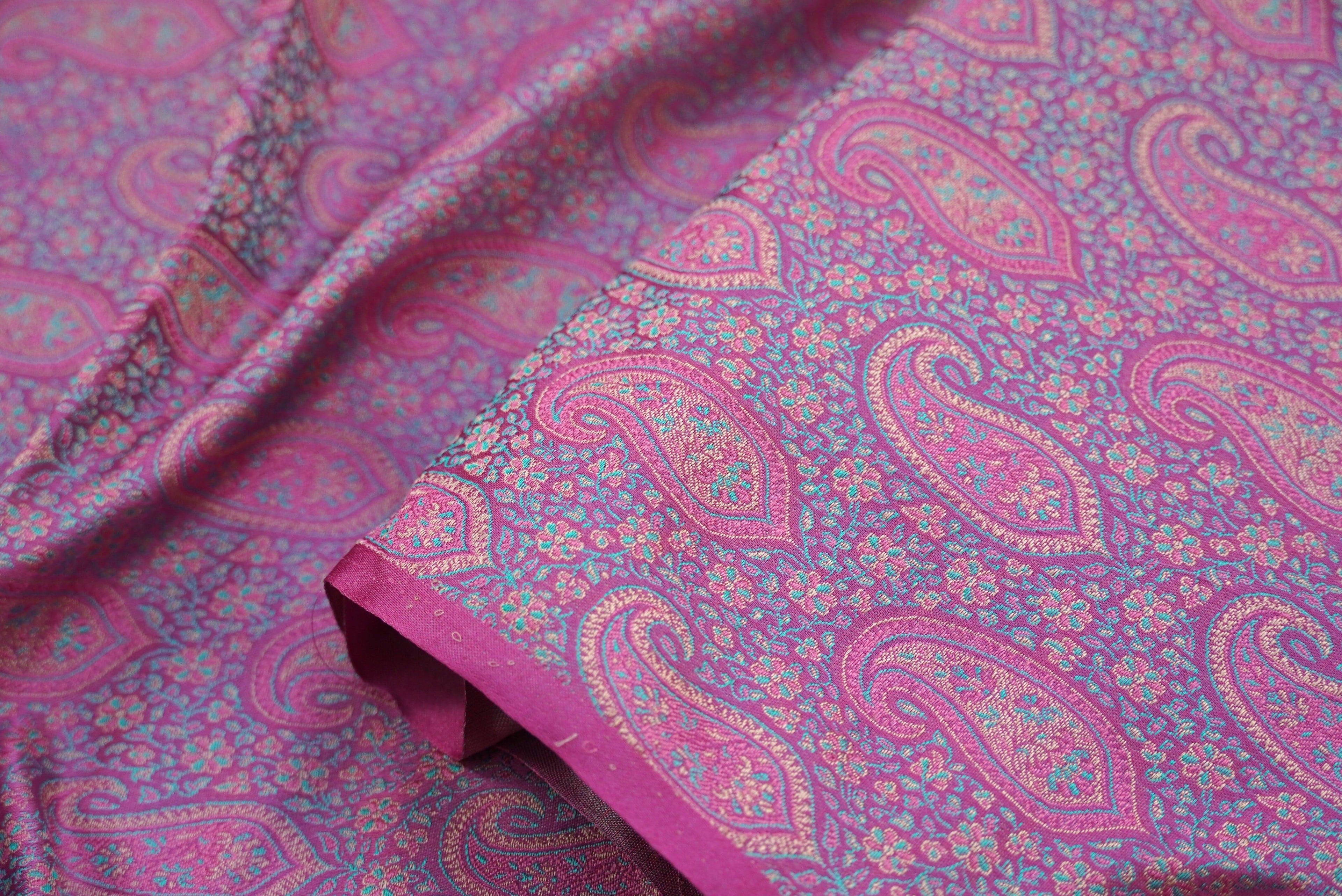 Handwoven Katan Silk Banarasi Tanchui Suit Fabric