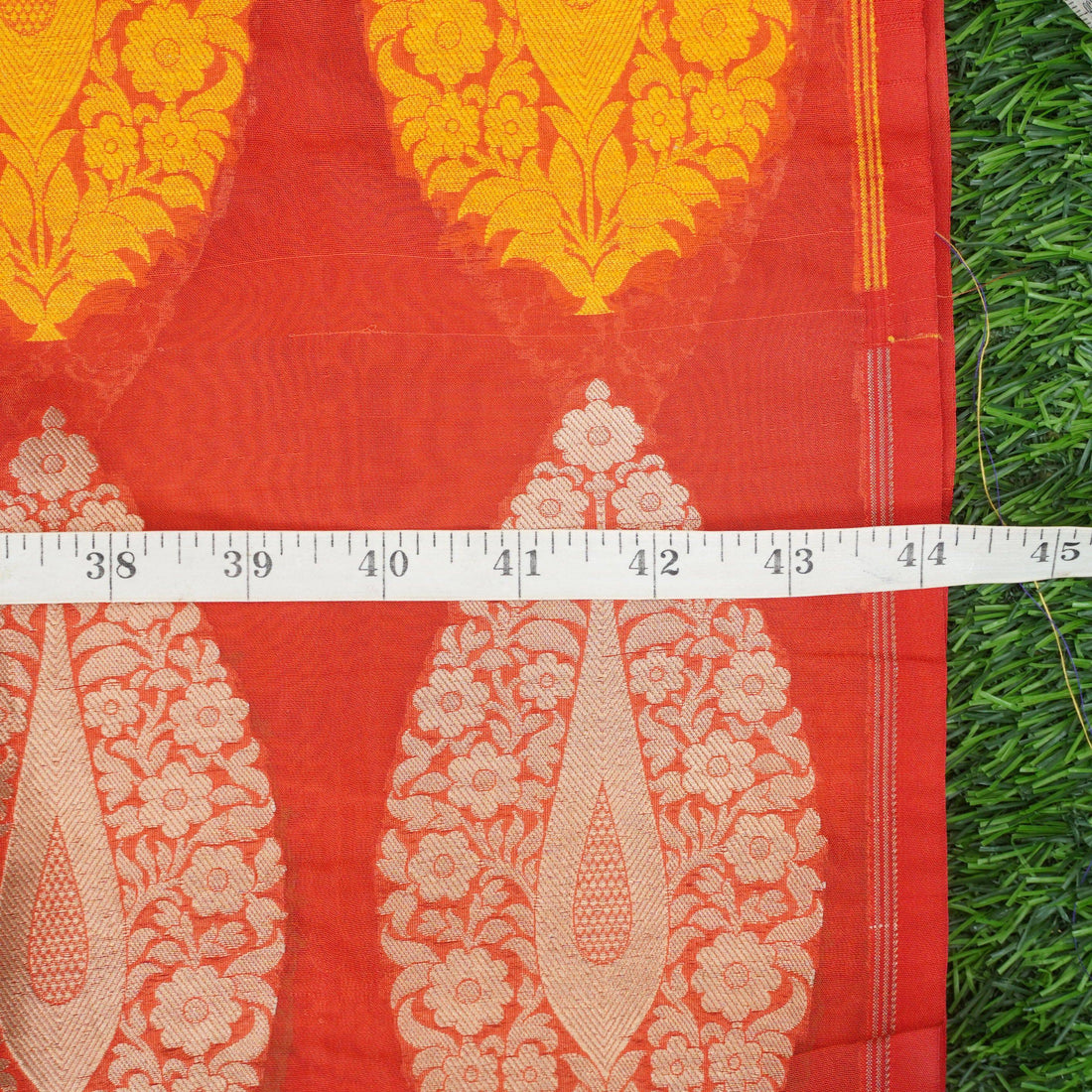 Handwoven Pure Katan Silk Banarasi Blouse Fabric
