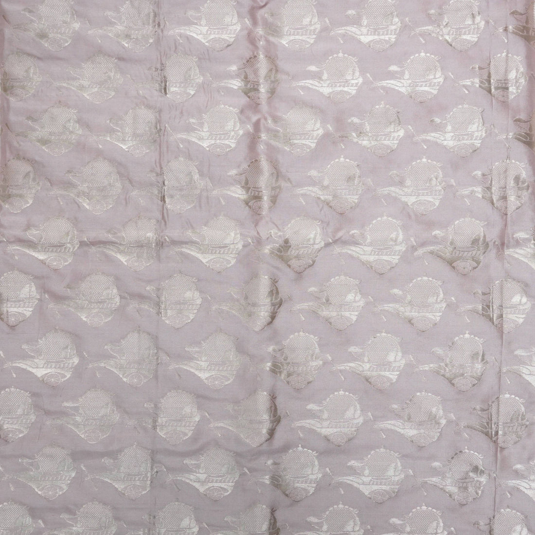 Handwoven Pure Katan Silk Banarasi Haath Gaadi Fabric