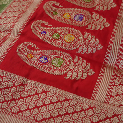 Handloom Banarasi Rangkat Silk Saree