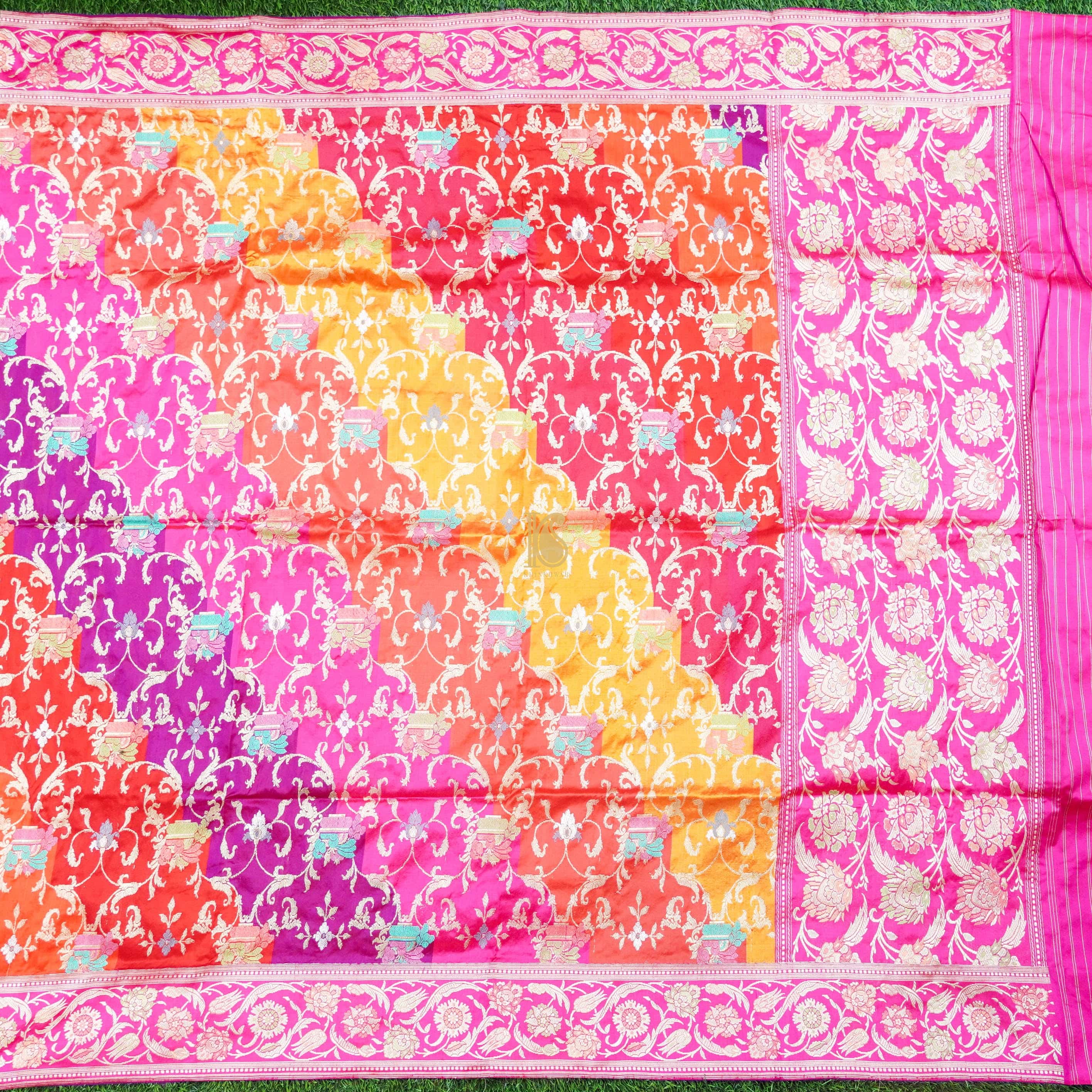 Katan Silk Handloom Banarasi Rangkat Dupatta - Khinkhwab