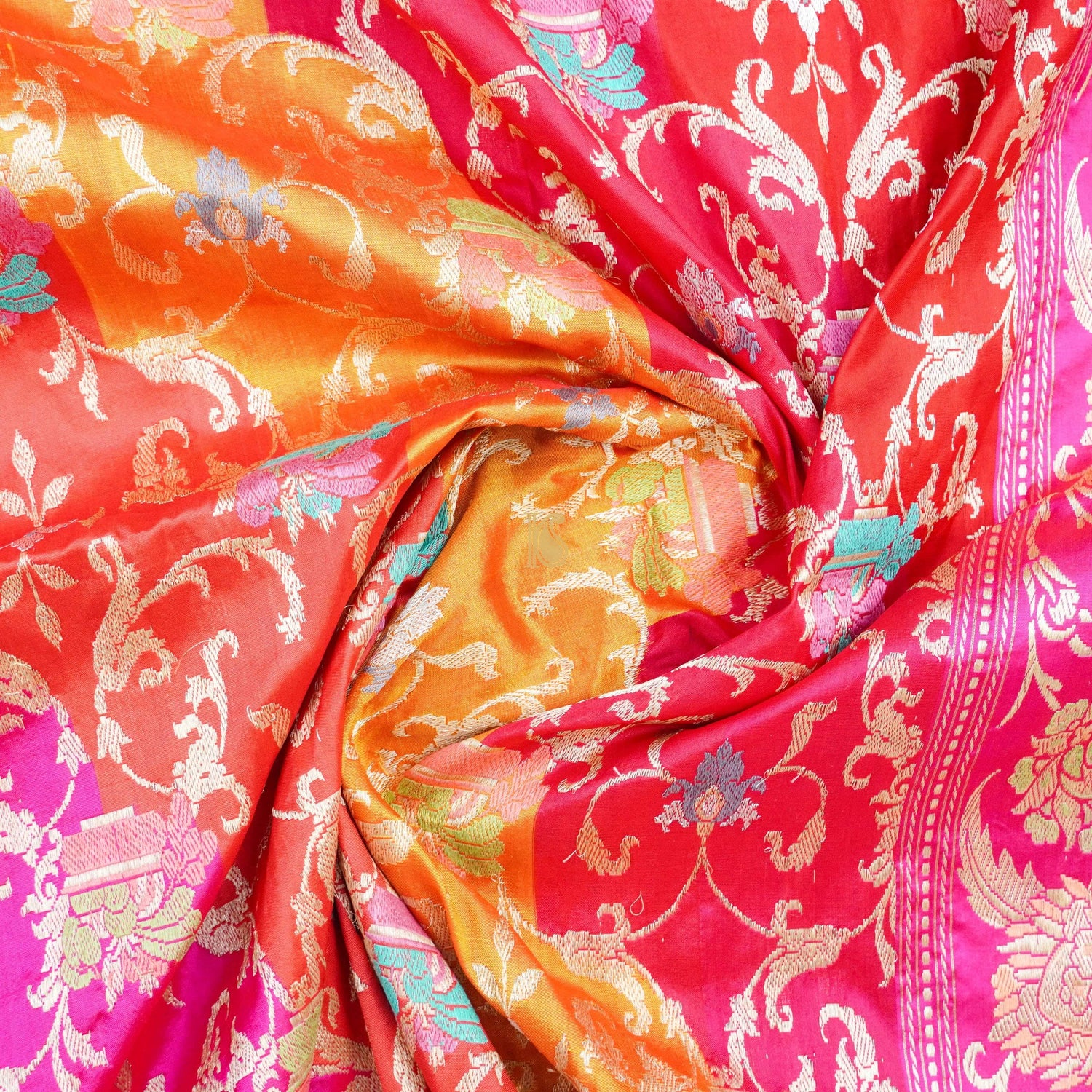 Katan Silk Handloom Banarasi Rangkat Dupatta - Khinkhwab