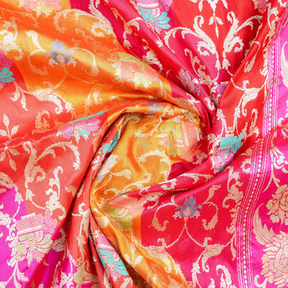 Katan Silk Handloom Banarasi Rangkat Dupatta - Khinkhwab