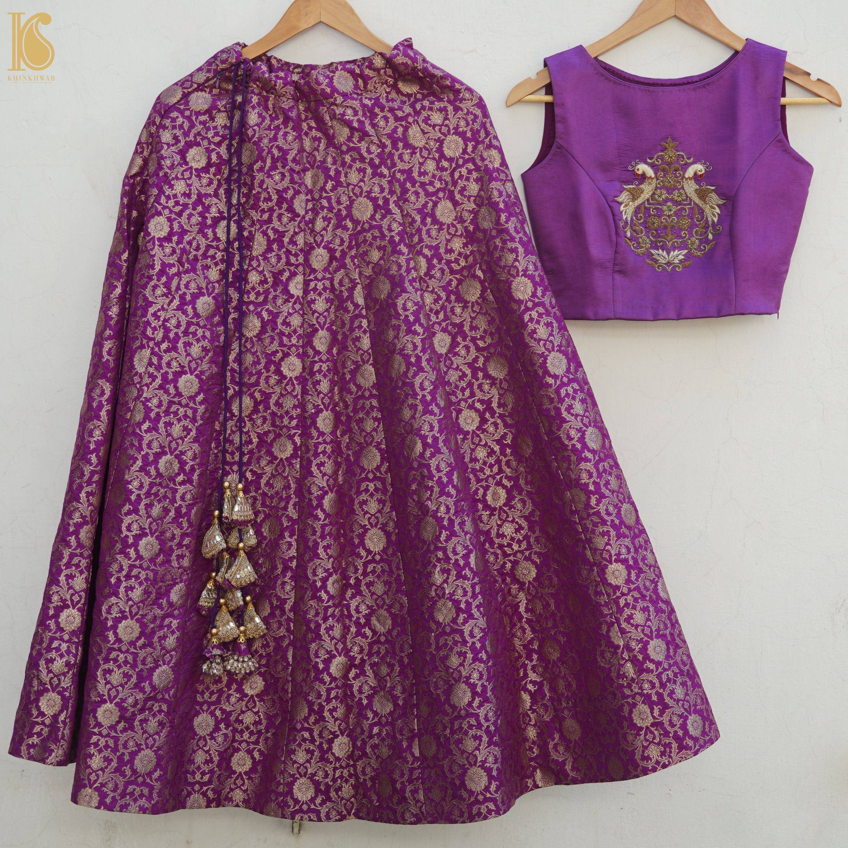 Khinkhwab Teens - Silk Banarasi Stitched Lehenga Set