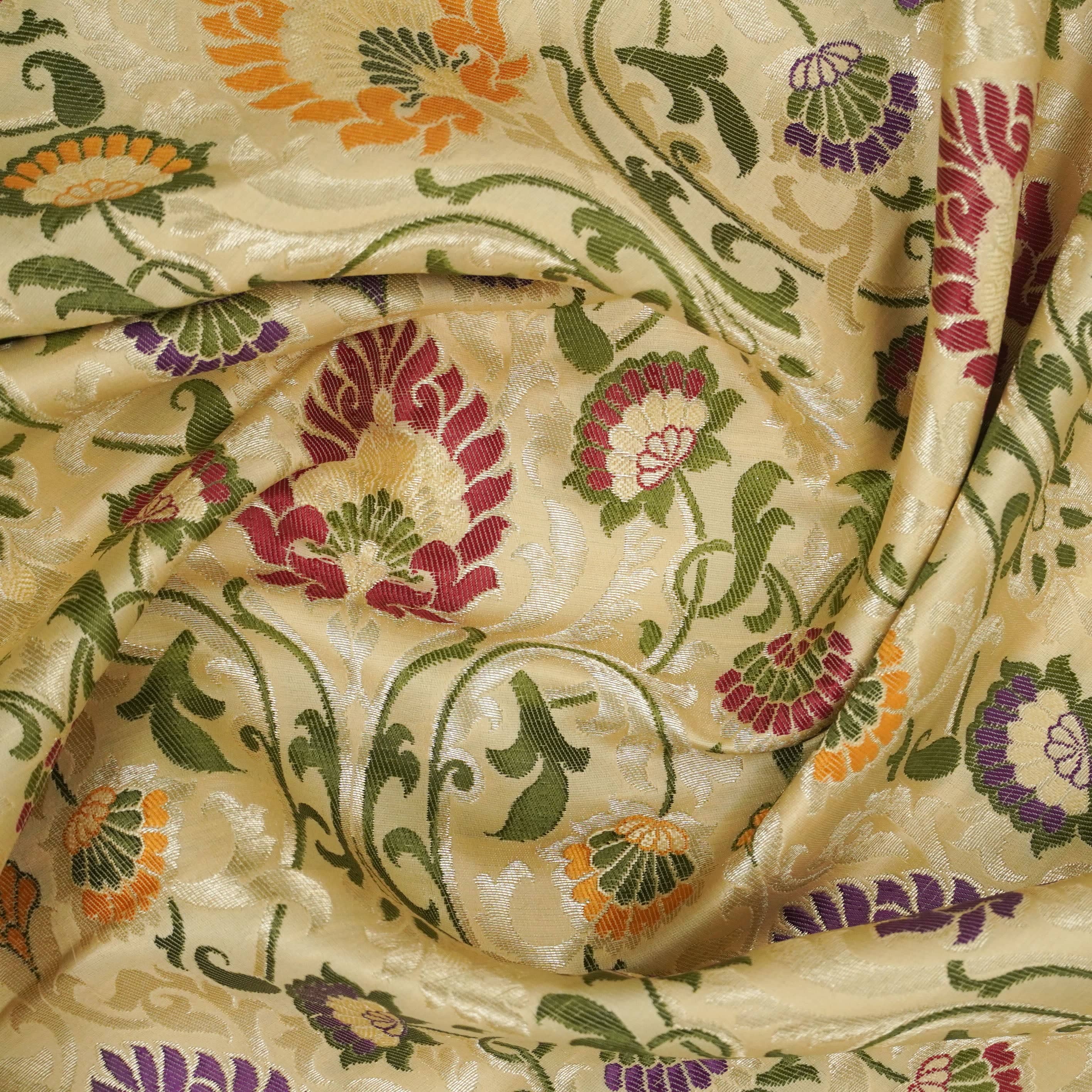 Kinkhab / Kimkhab Brocade Banarasi Fabric
