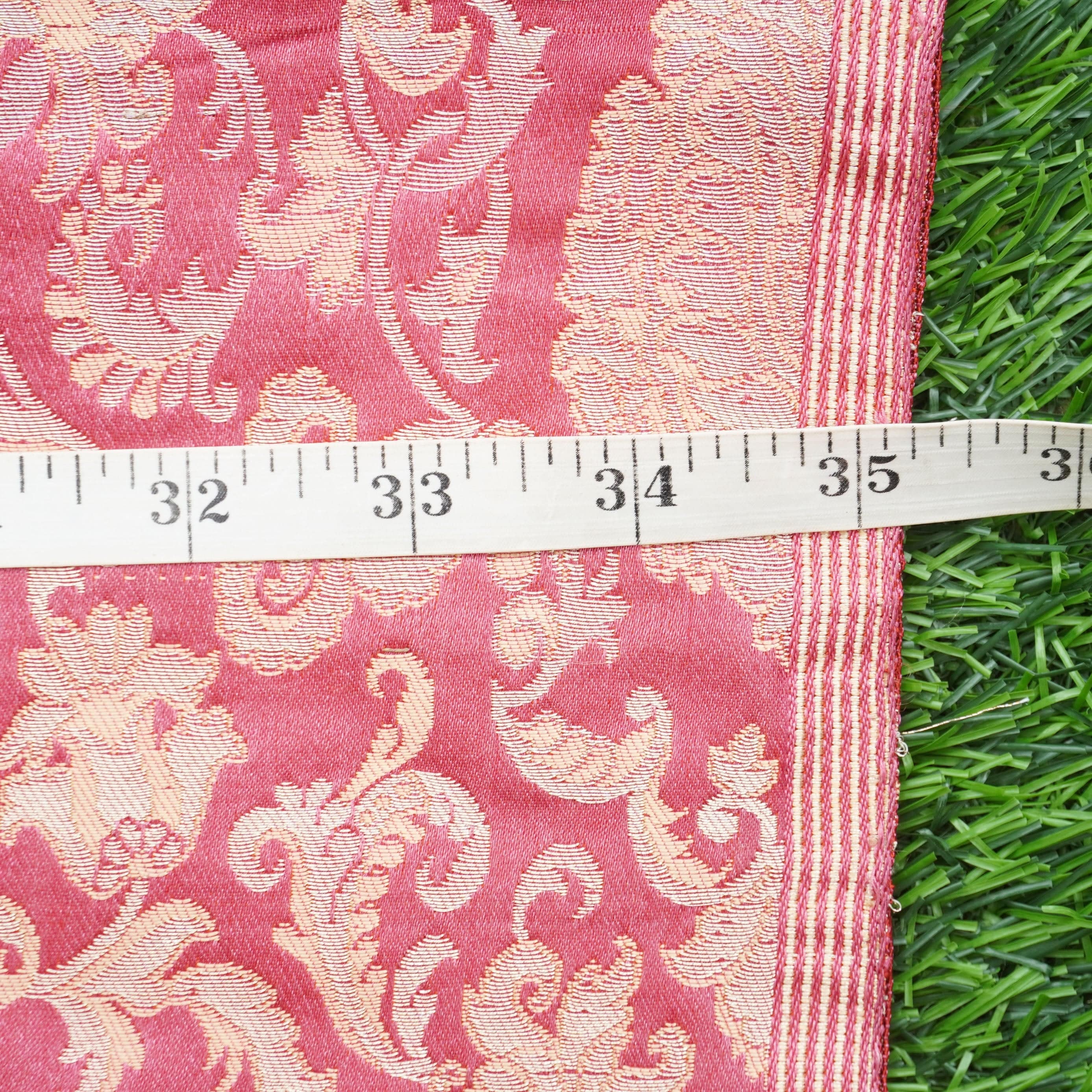 Pink Kinkhab / Kimkhab Brocade Banarasi Fabric