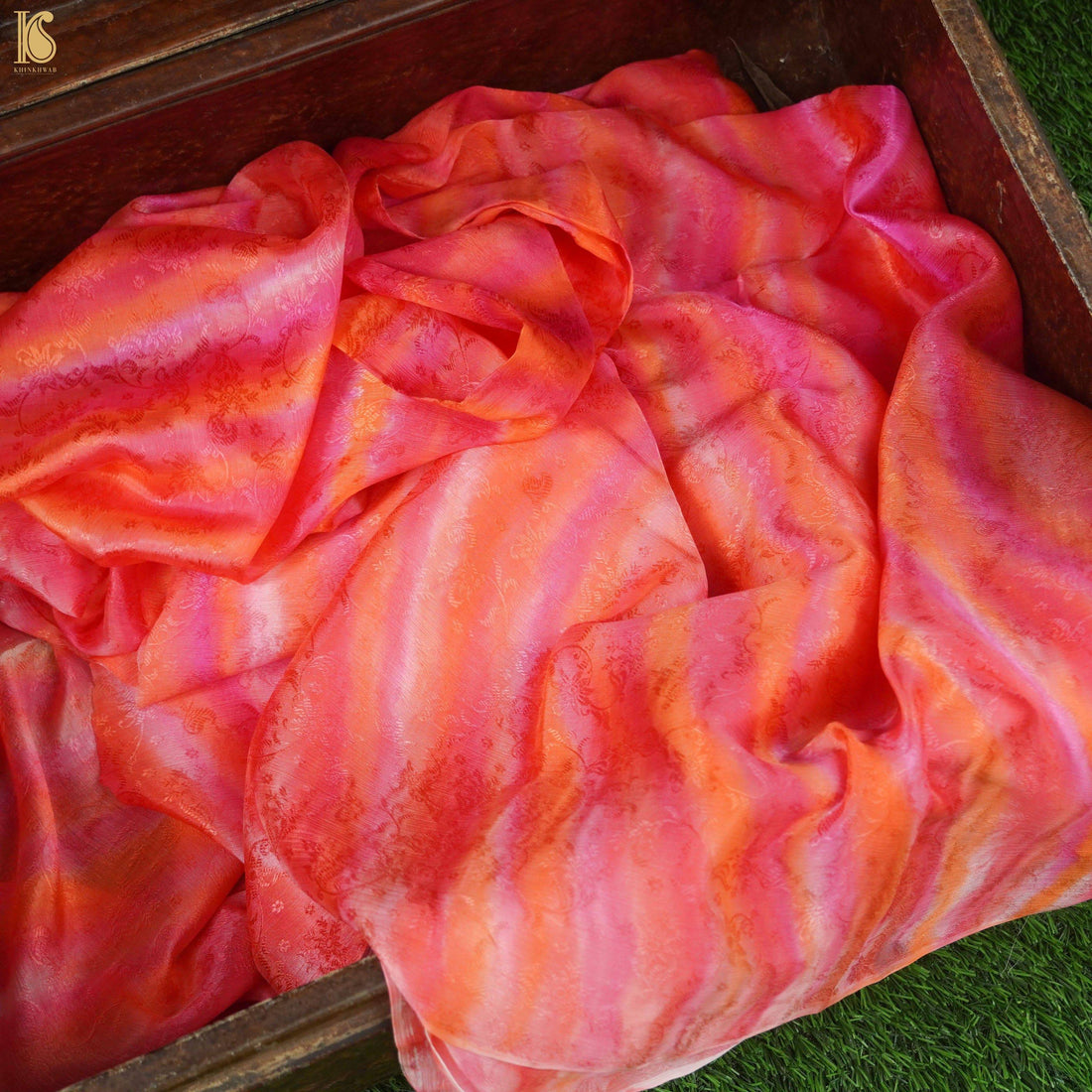 Chinon Silk Shibori Tanchoi Fabric