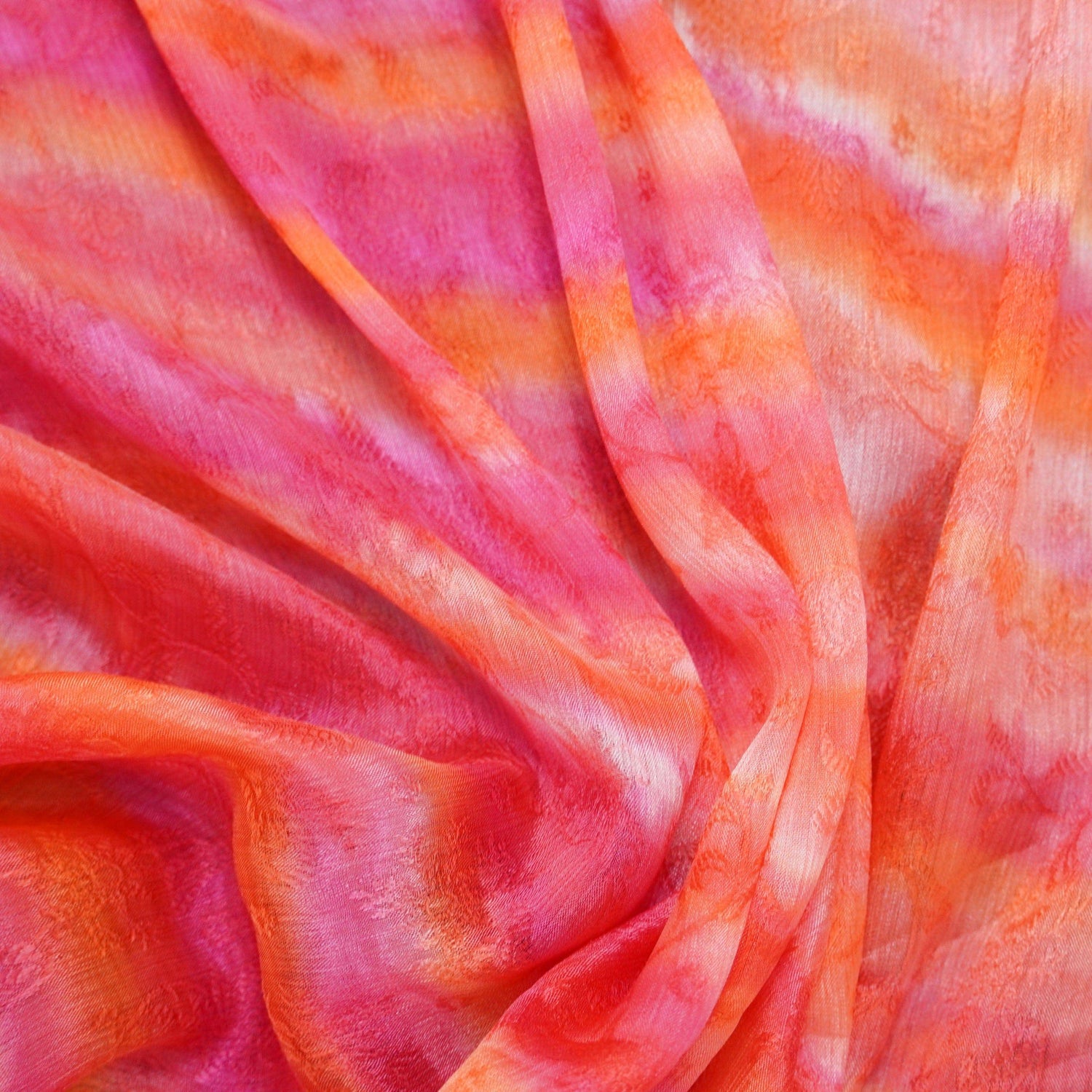 Chinon Silk Shibori Tanchoi Fabric