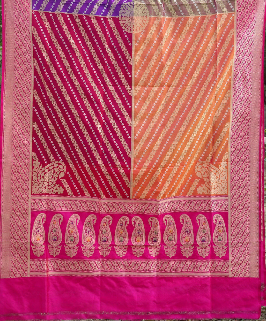 Handloom Banarasi Rangkat Silk Dupatta