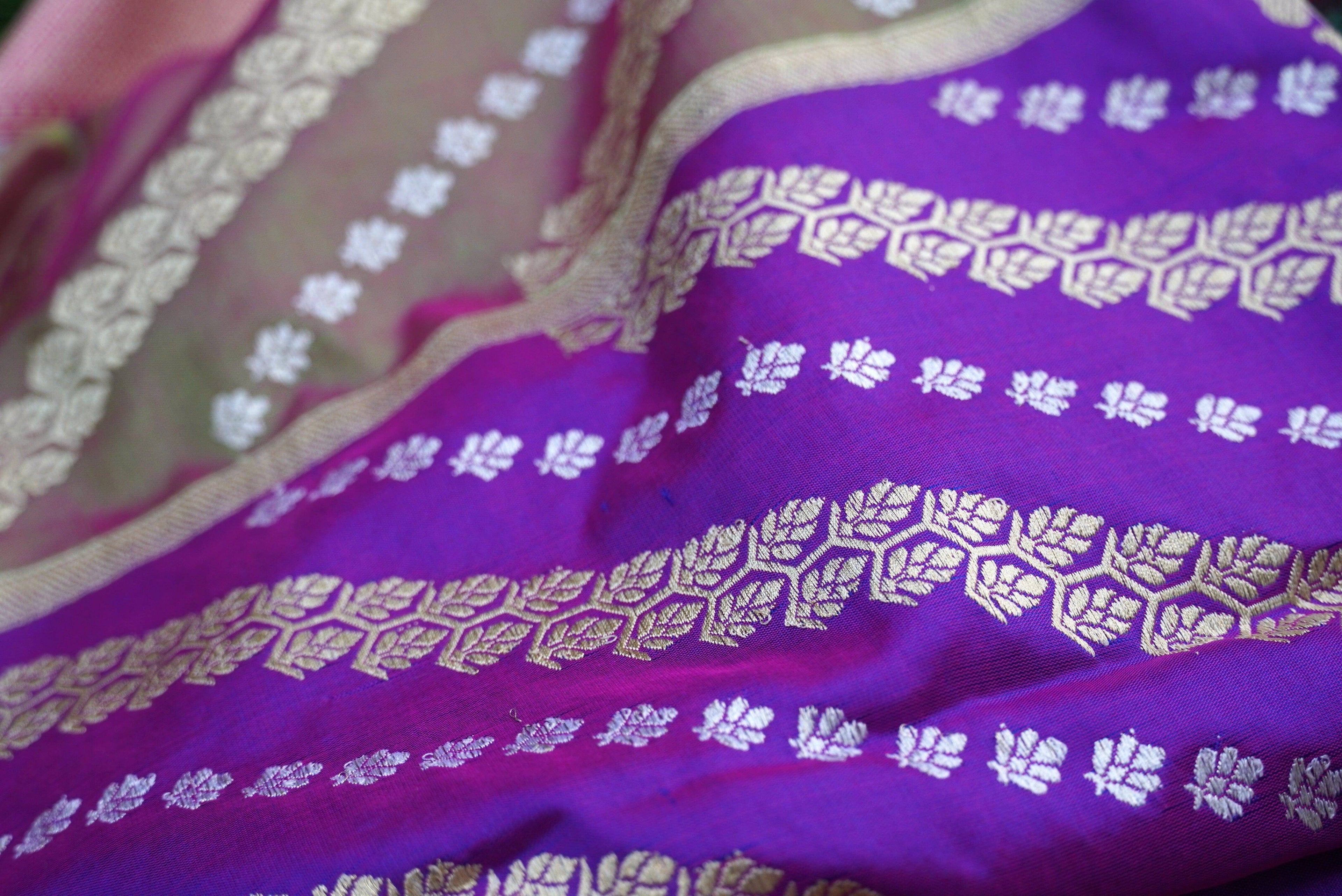 Handloom Banarasi Rangkat Silk Dupatta