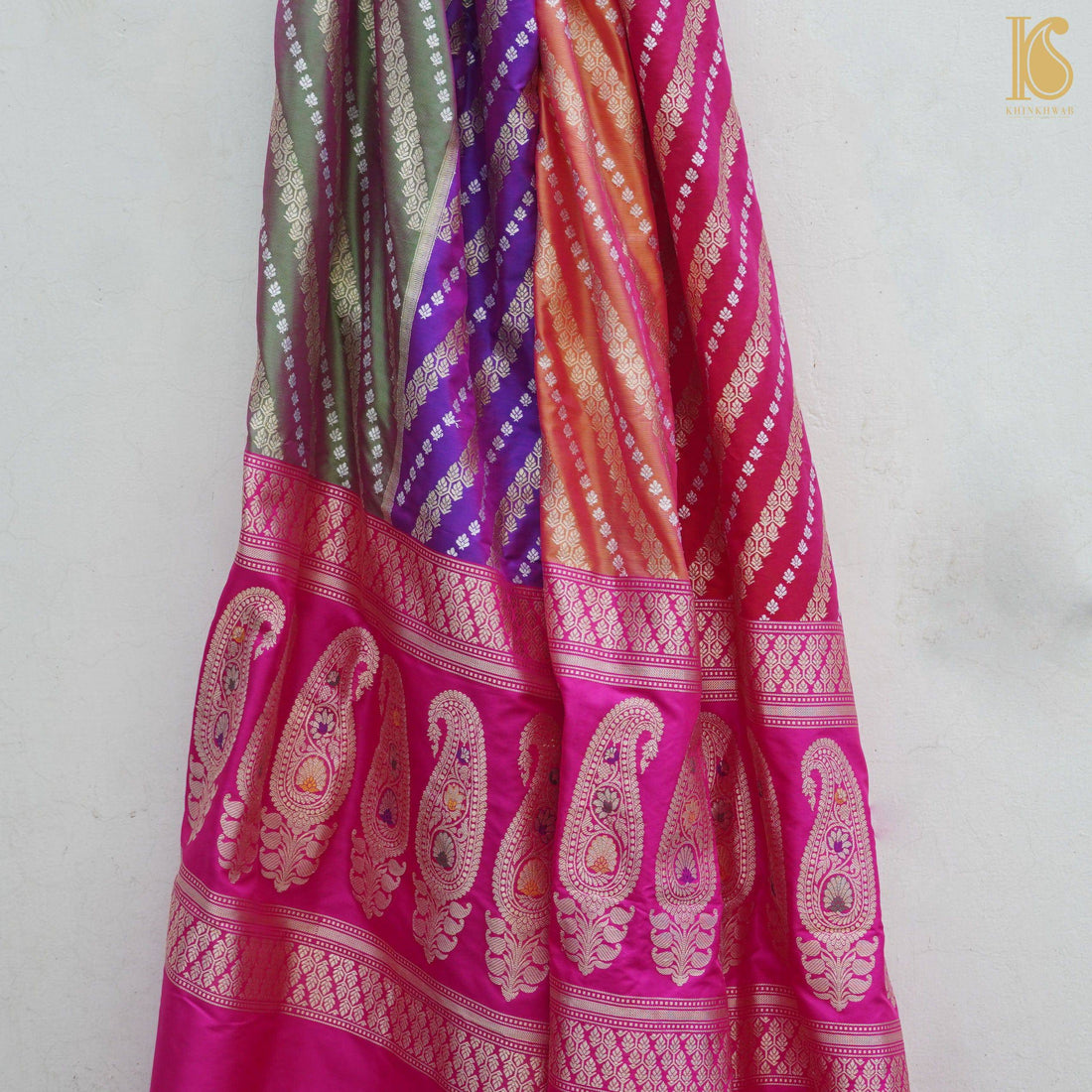 Pure Katan Silk Handloom Banarasi Rangkat Dupatta