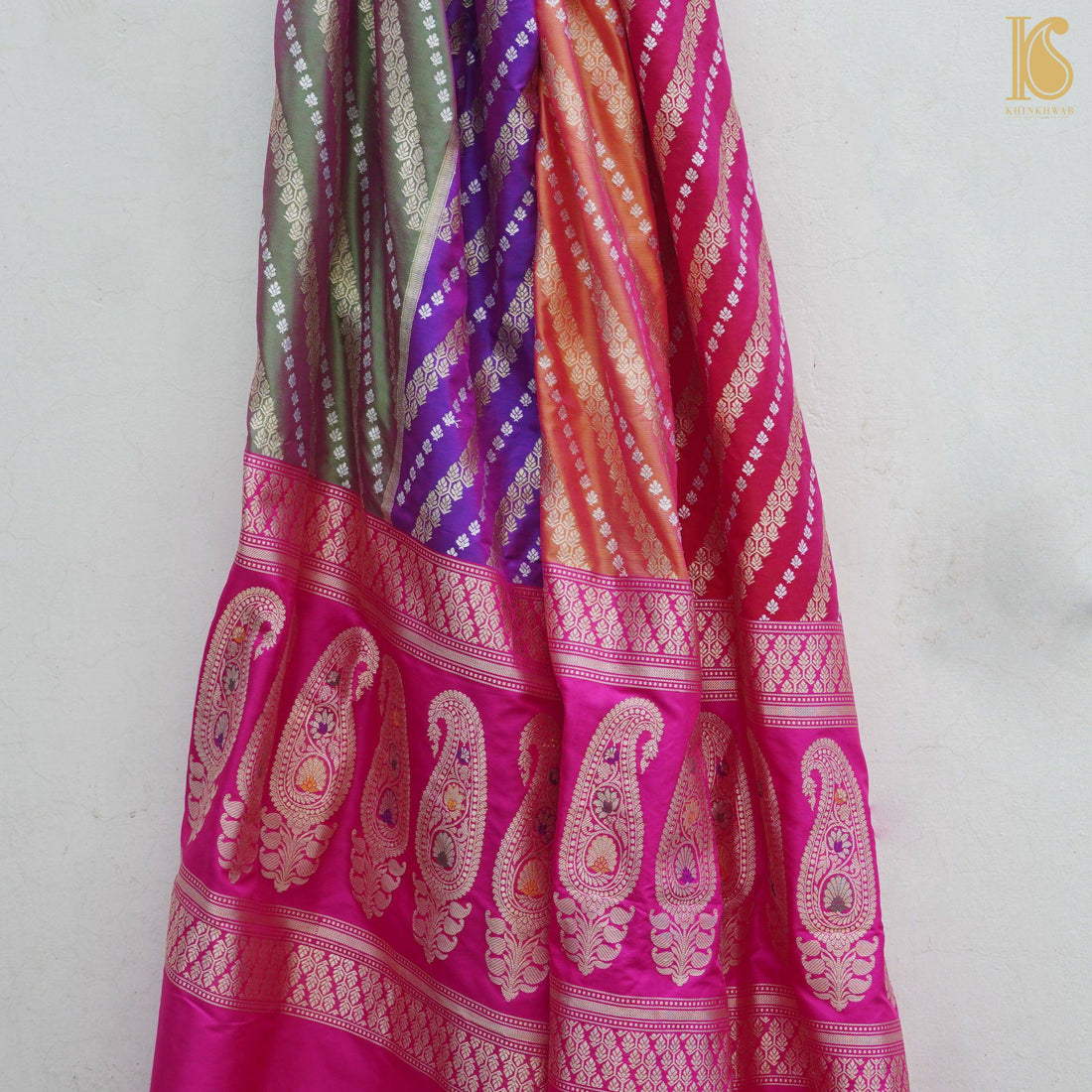 Handloom Banarasi Rangkat Silk Dupatta