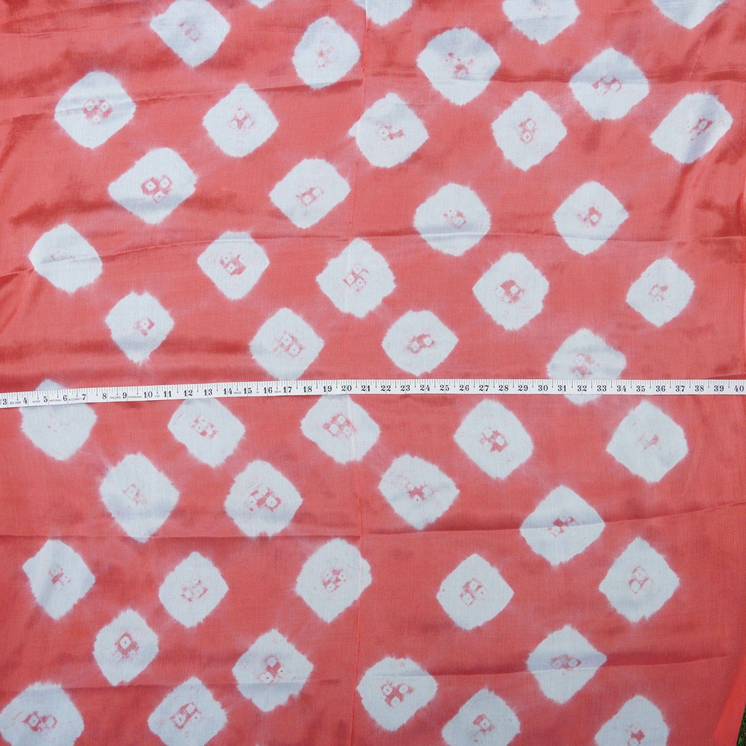 Pure Silk Chinon Shibori Fabric