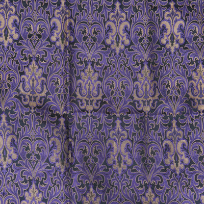 Purple Kinkhab / Kimkhab Brocade Banarasi Fabric