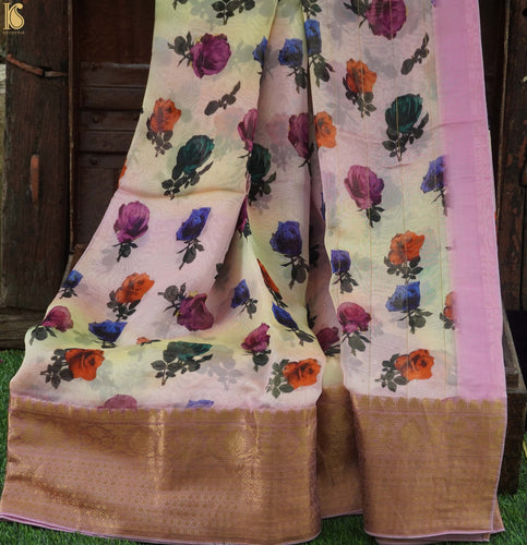 Organza Silk Print Saree