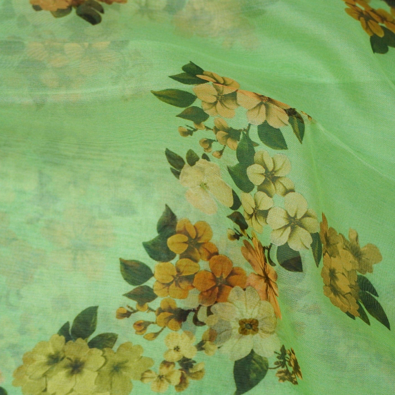 Pure Organza Silk Print Fabric