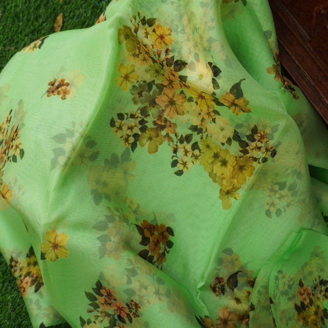 Pure Organza Silk Print Fabric