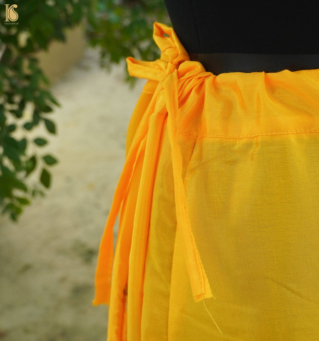 Yellow Pure Satin Underskirts