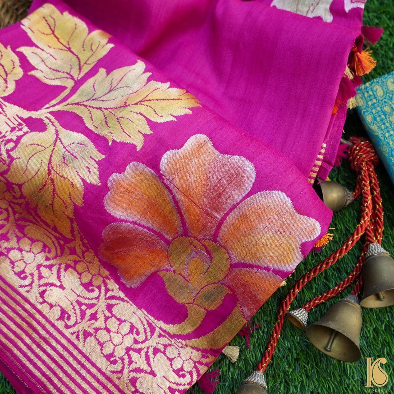 Tussar Silk Handloom Banarasi Saree