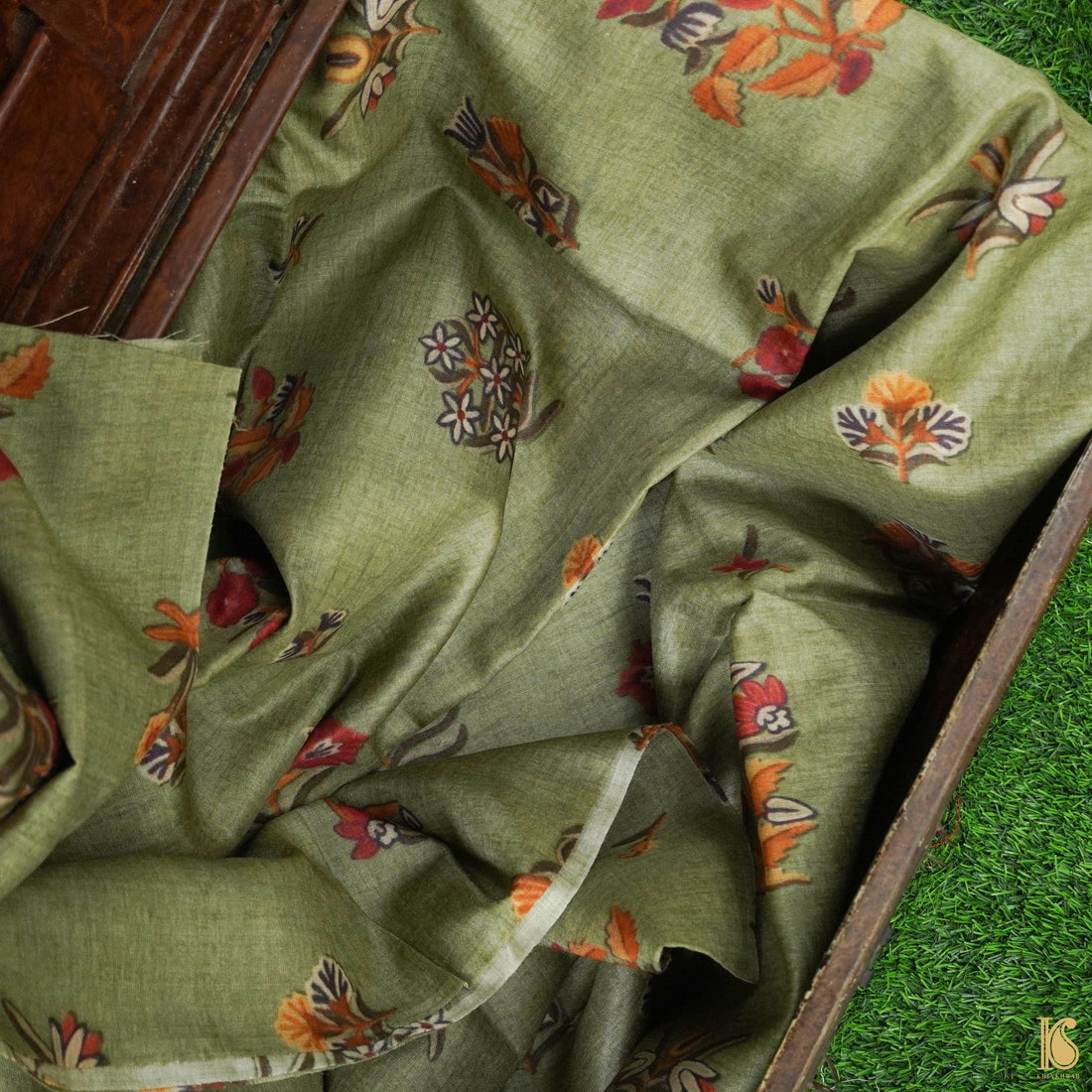 Pure Tussar Georgette Silk Print Fabric