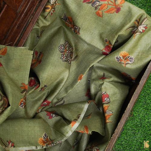 Pure Tussar Georgette Silk Print Fabric