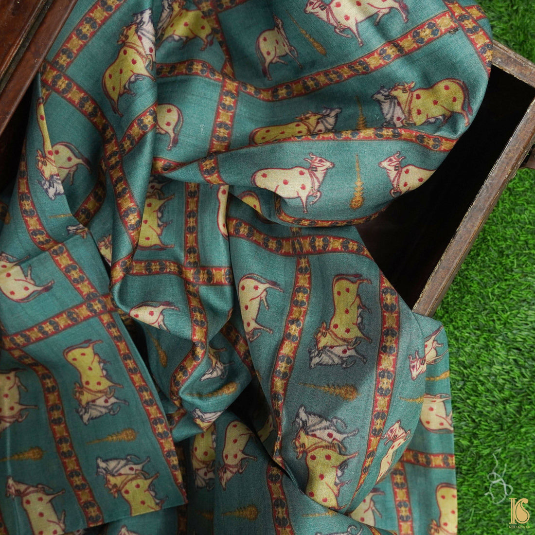 Pure Tussar Georgette Silk Print Fabric