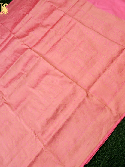 Handloom Banarasi Katan Silk Zari Tanchoi Saree