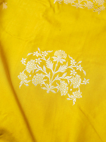 Handwoven Pure Sateen Silk Kadwa Banarasi Saree