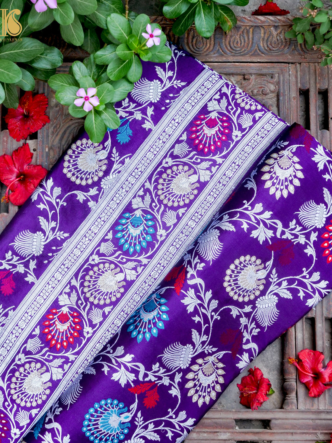 Banarasi Katan Silk Handwoven Kadwa Jaal Saree