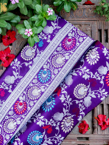 Banarasi Katan Silk Handwoven Kadwa Jaal Saree