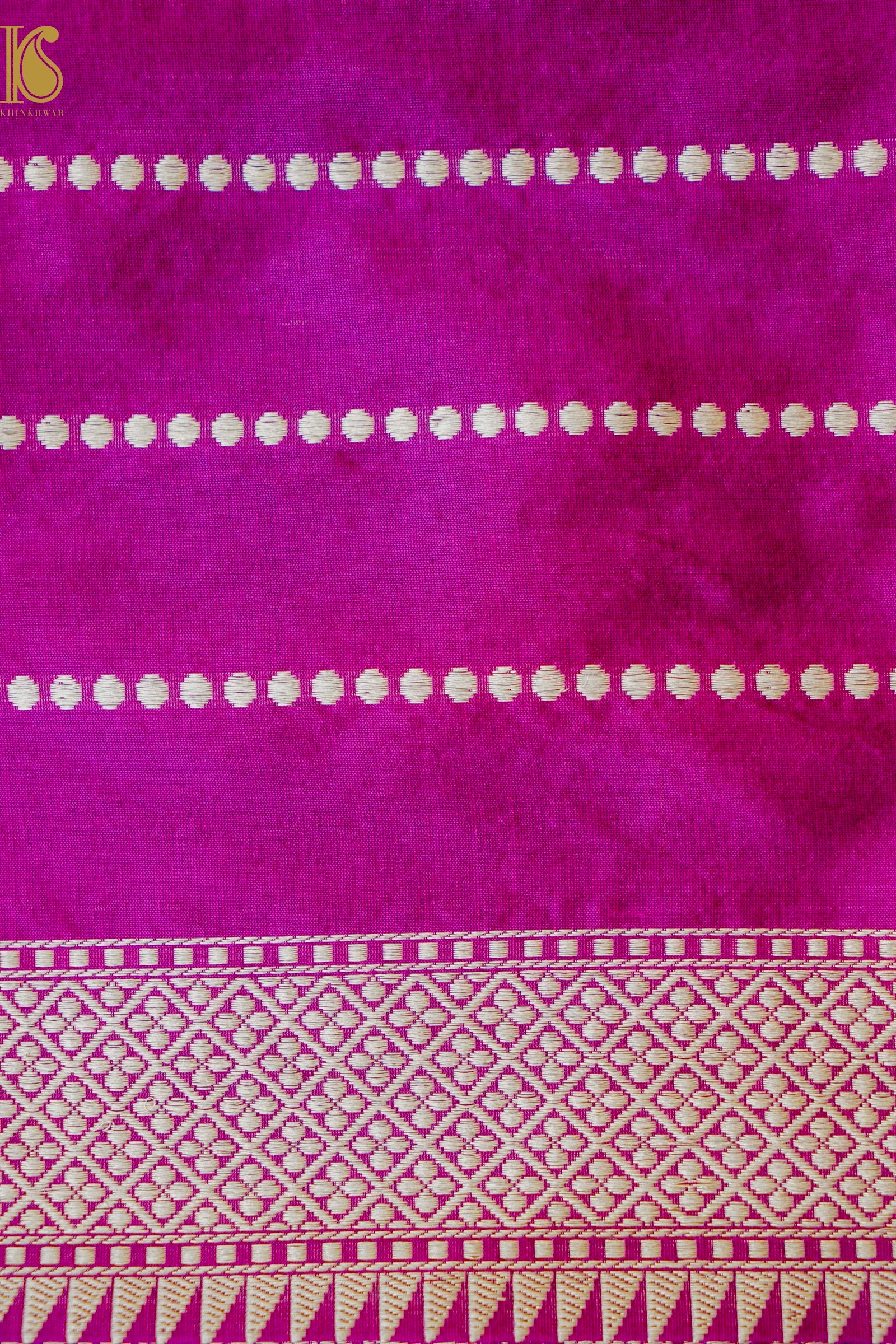 Banarasi Handloom Pure Katan Silk Kadwa Saree with Tilfi Border