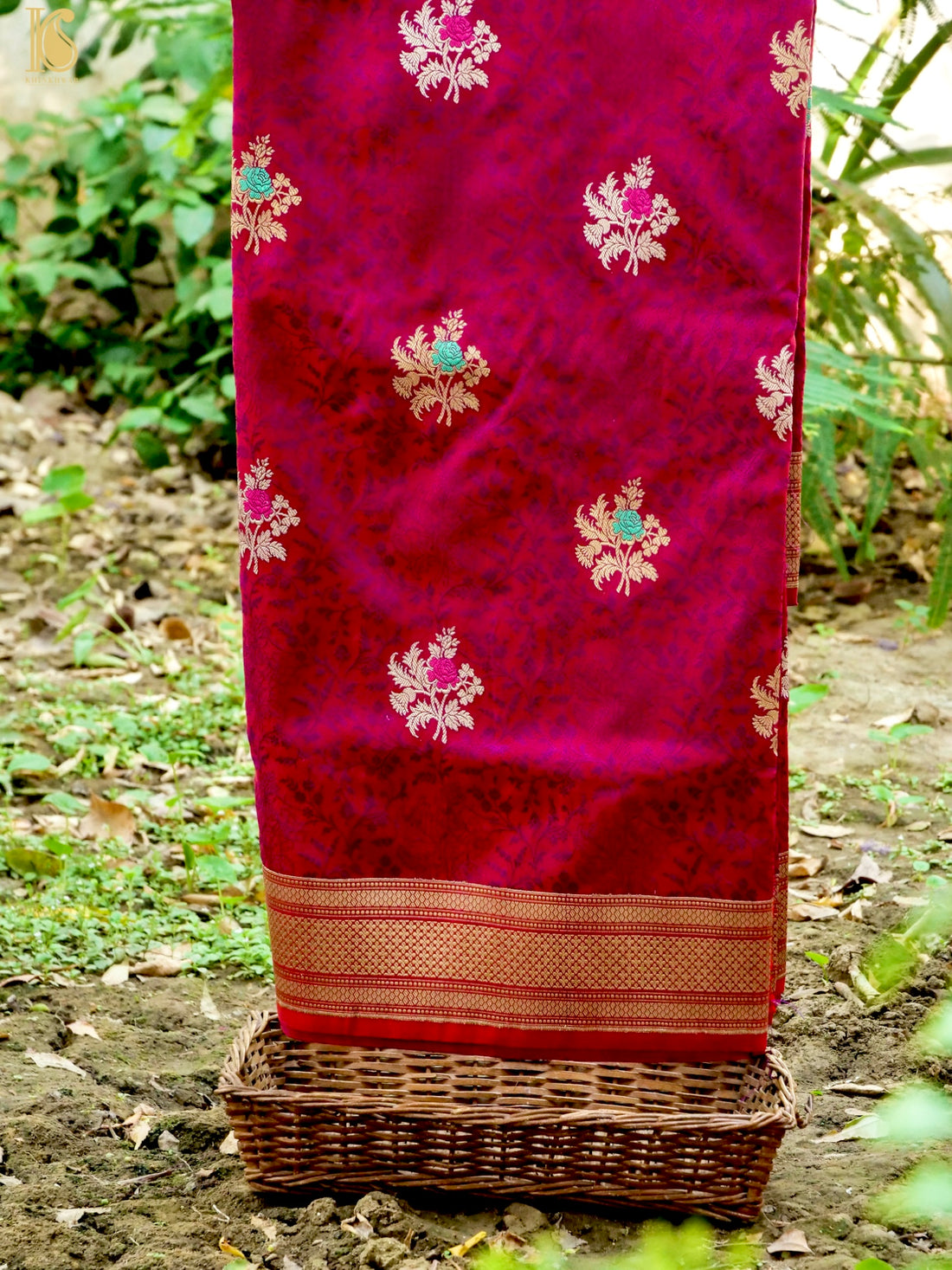 Handloom Banarasi Katan Silk Kadwa Tanchoi Saree