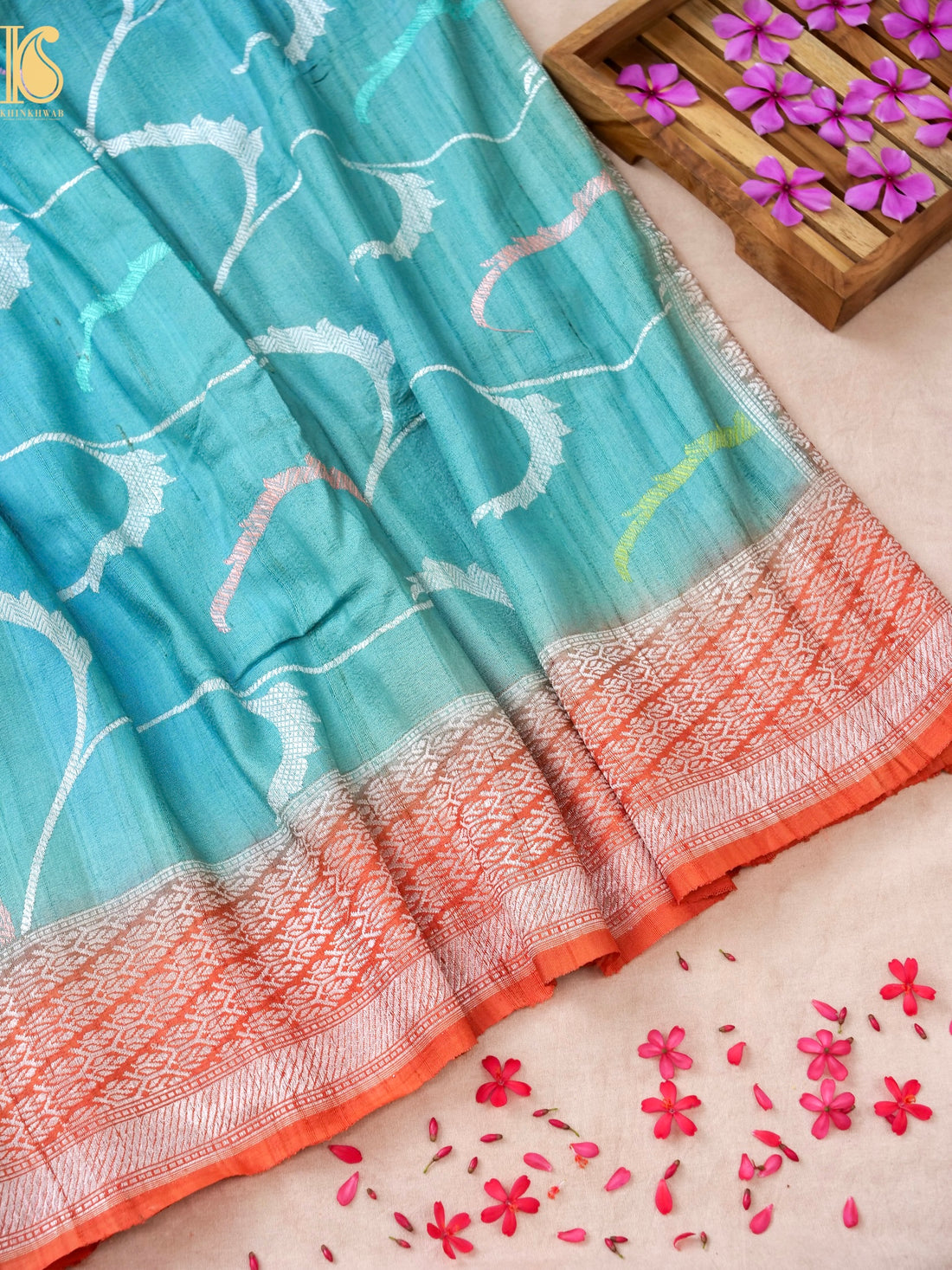 Handwoven Banarasi Pure Tussar Silk Saree