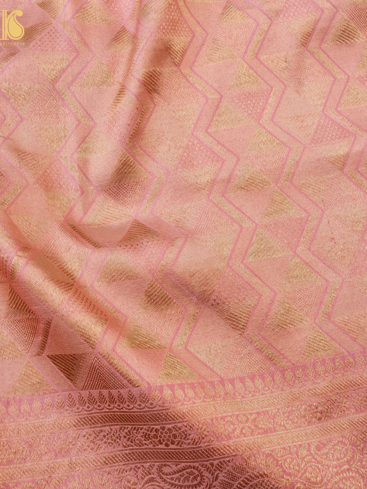 Handloom Banarasi Katan Silk Zari Tanchoi Saree