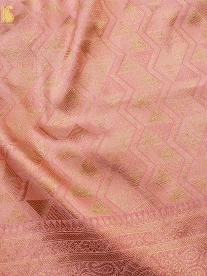 Handloom Banarasi Katan Silk Zari Tanchoi Saree