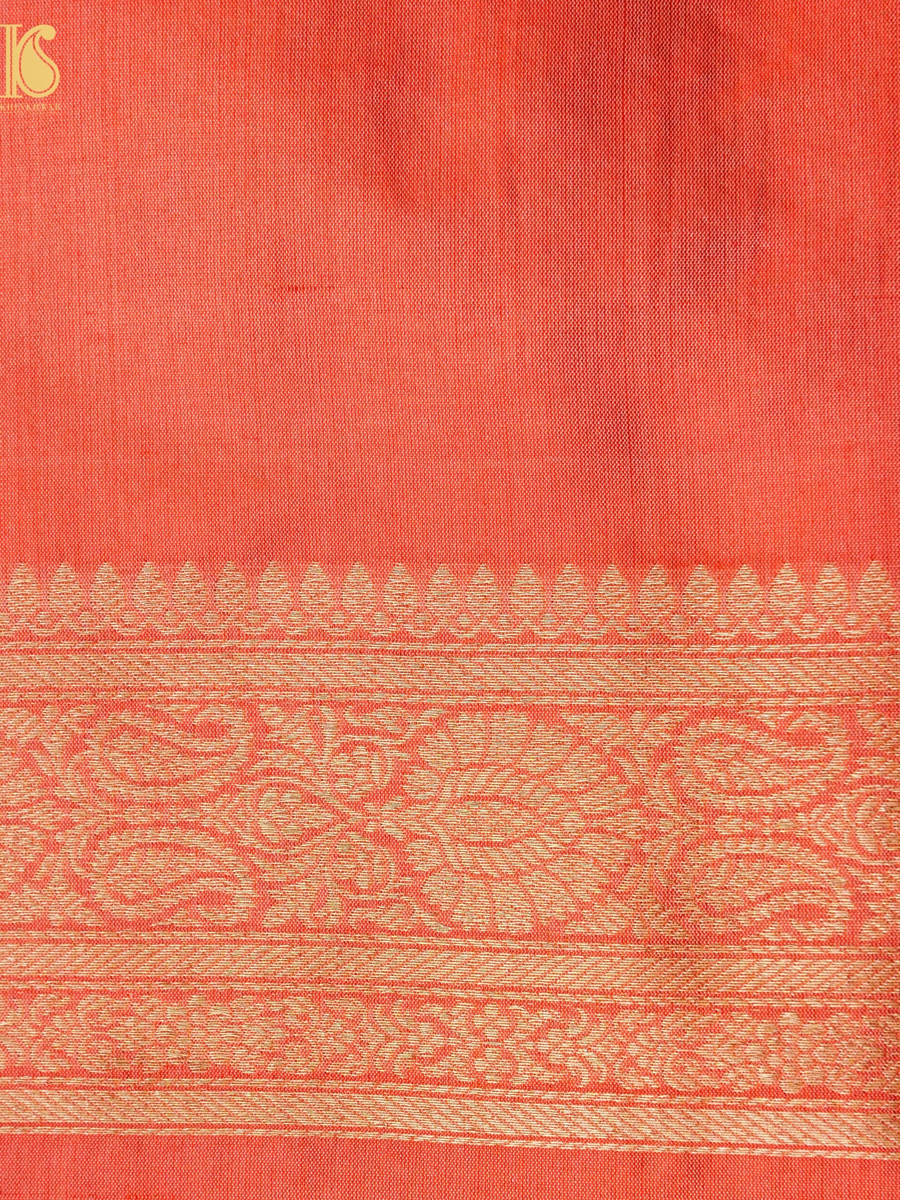 Handloom Banarasi Katan Silk Zari Tanchoi Saree