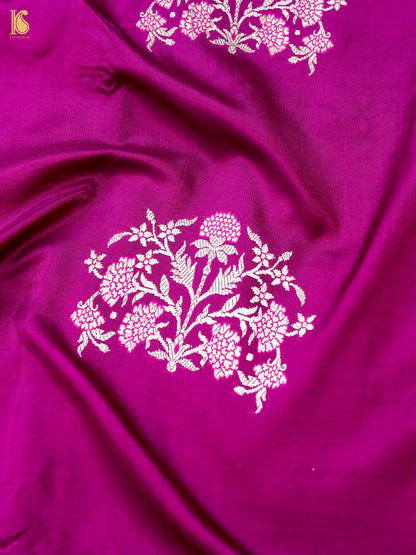 Handwoven Pure Sateen Silk Kadwa Banarasi Saree