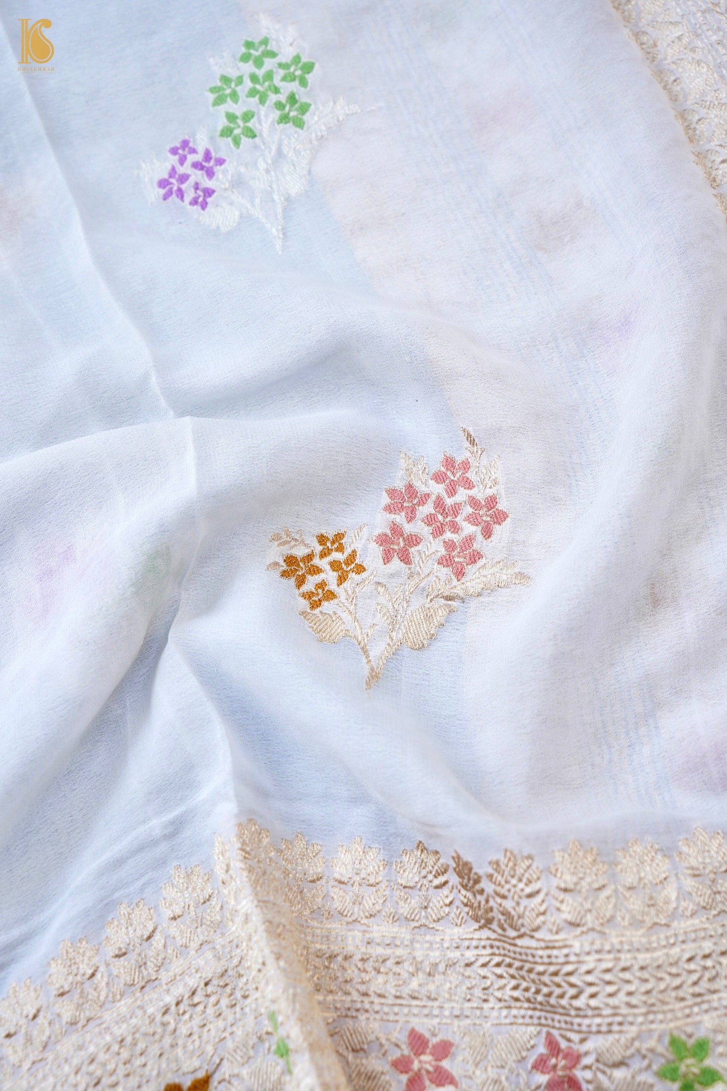 Handloom Georgette Banarasi Dyeable Dupatta