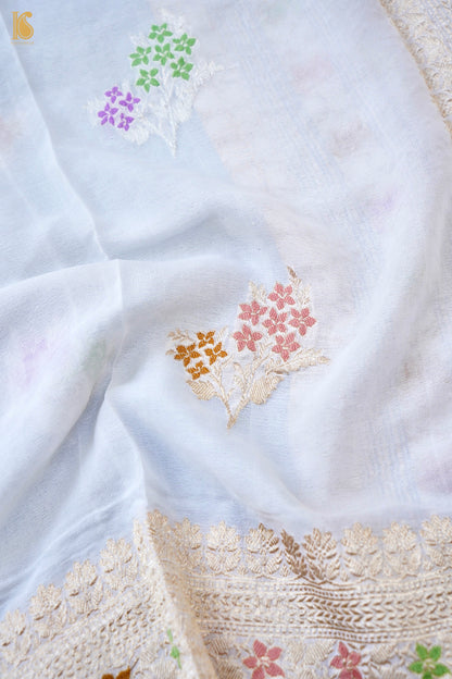 Handloom Georgette Banarasi Dyeable Dupatta