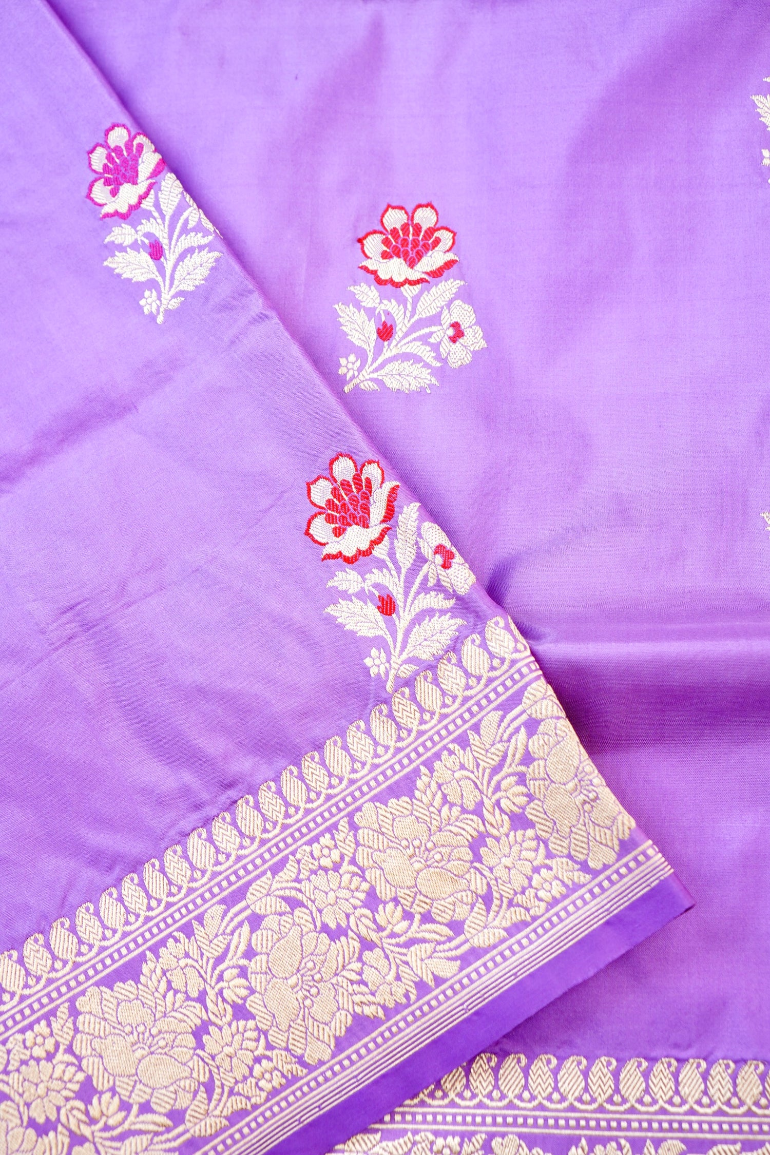 Handloom Banarasi Pure Katan Silk Kadwa Saree