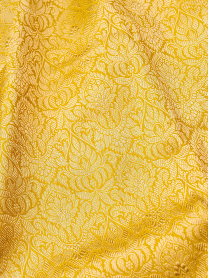 Handloom Banarasi Katan Silk Zari Tanchoi Saree