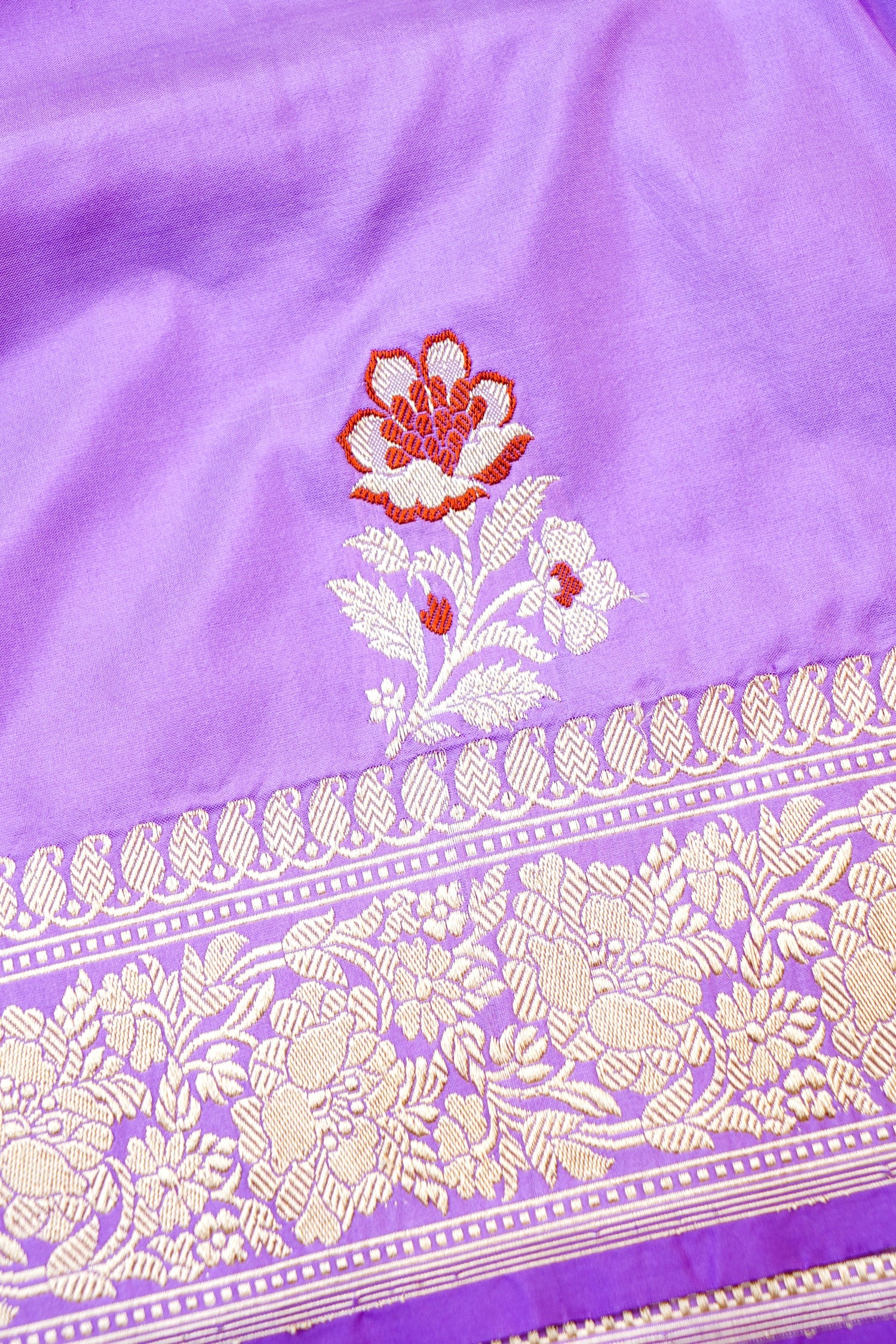 Handloom Banarasi Pure Katan Silk Kadwa Saree