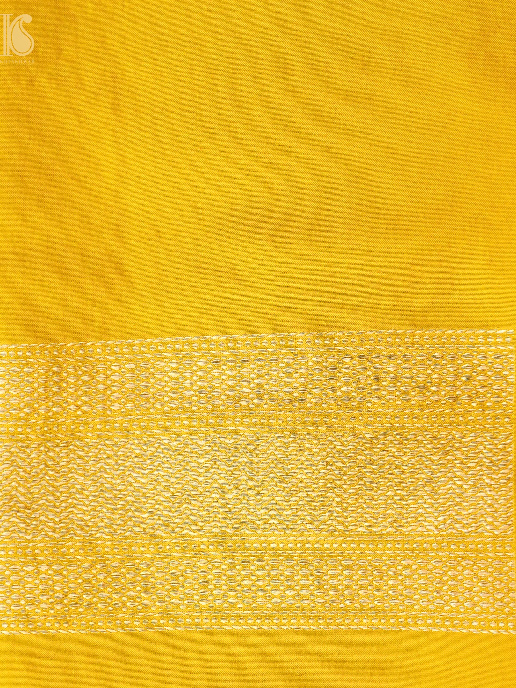 Handloom Banarasi Katan Silk Zari Tanchoi Saree