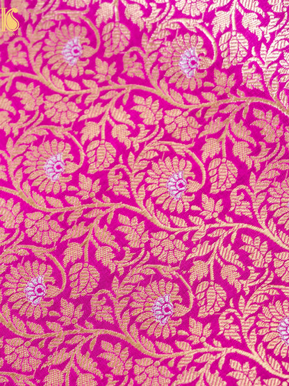 Handloom Banarasi Katan Silk Kalidar Pankha Booti Lehenga