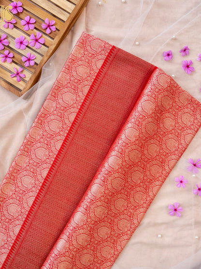 Handloom Banarasi Katan Silk Zari Tanchoi Saree