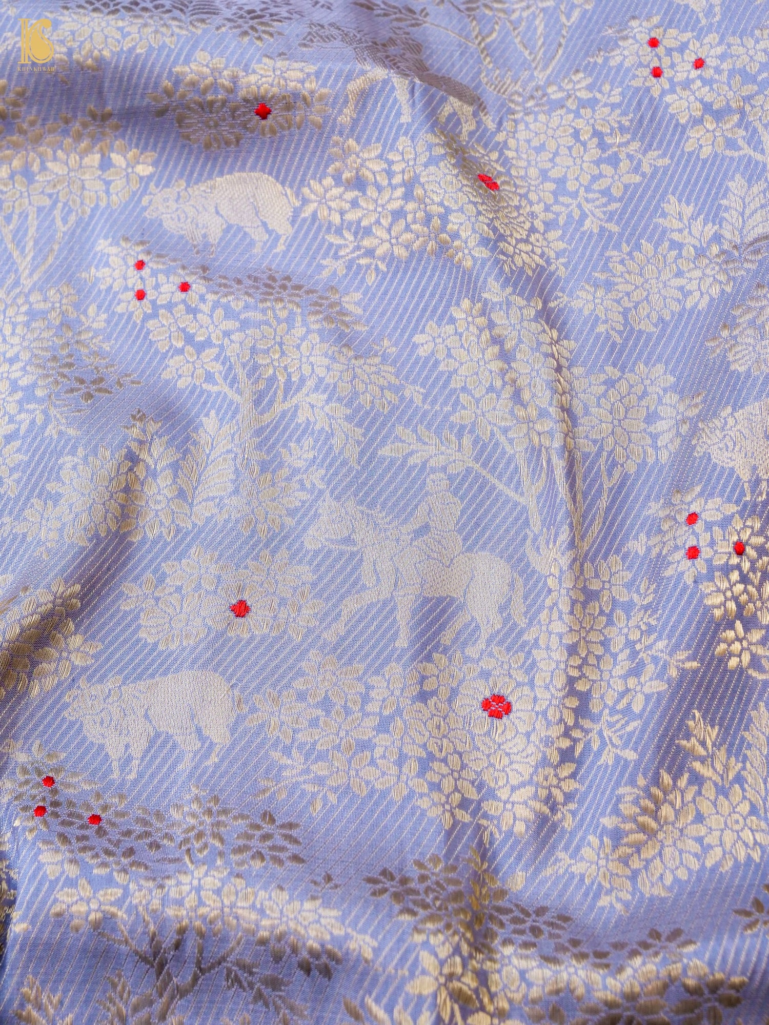 Handloom Banarasi Katan Silk Shikargah Jungle Saree