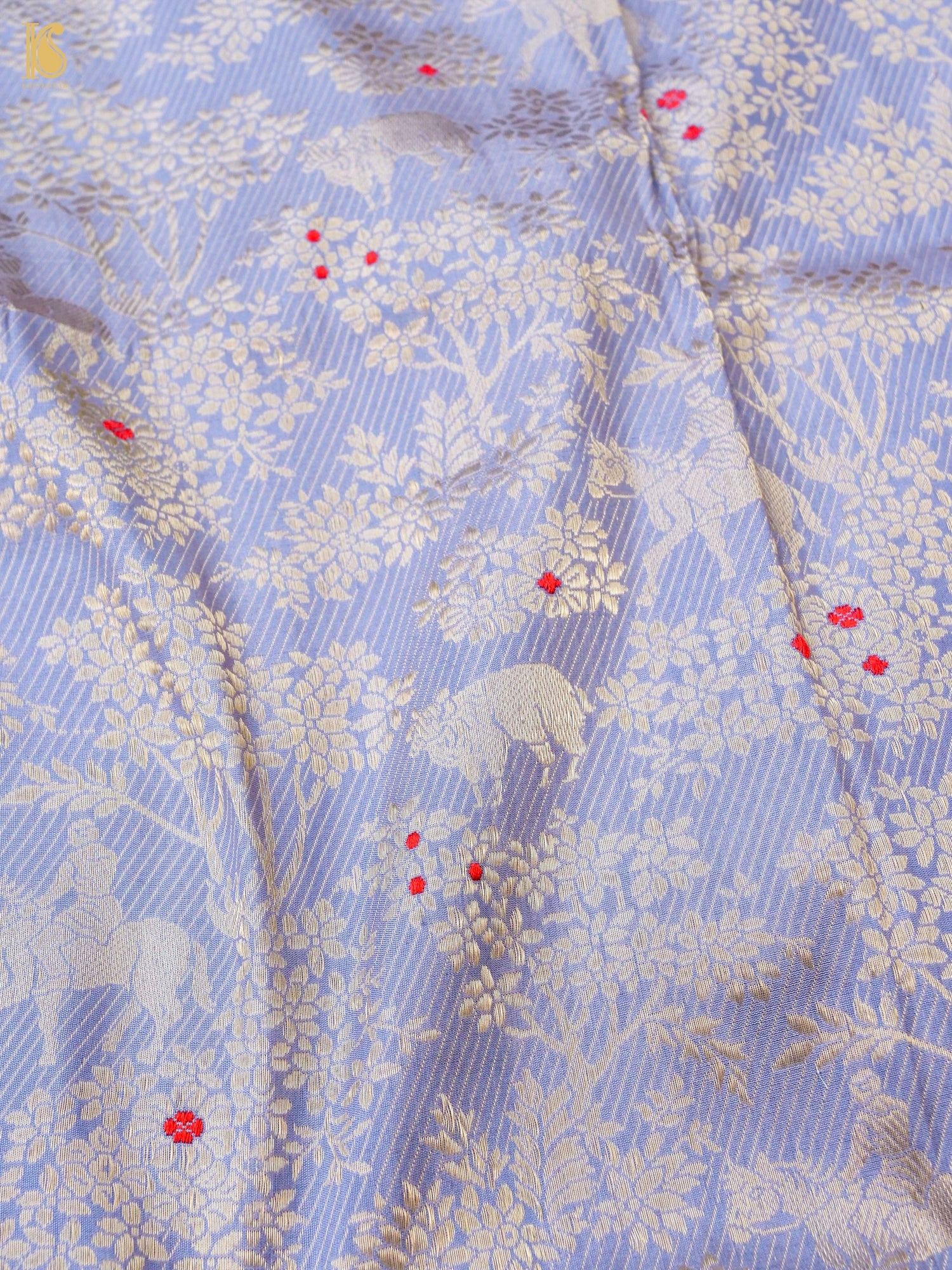 Handloom Banarasi Katan Silk Shikargah Jungle Saree