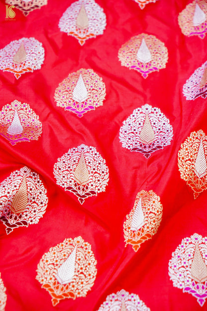 Banarasi Handwoven Katan SIlk Kadwa Mor Dupatta