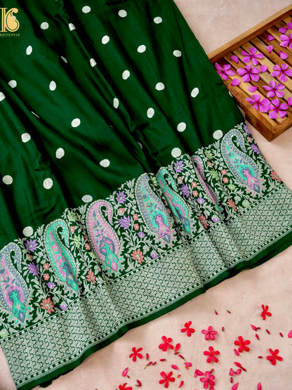 Handloom Banarasi Tussar by Georgette Silk Saree